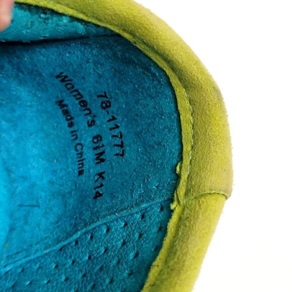 Johnston and Murphy 1850 Bree Perforated Suede Lace Up Kiwi Kid Size 6.5 - Picture 8 of 9